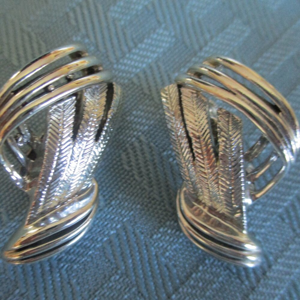 Silvertone Clip-On Earrings